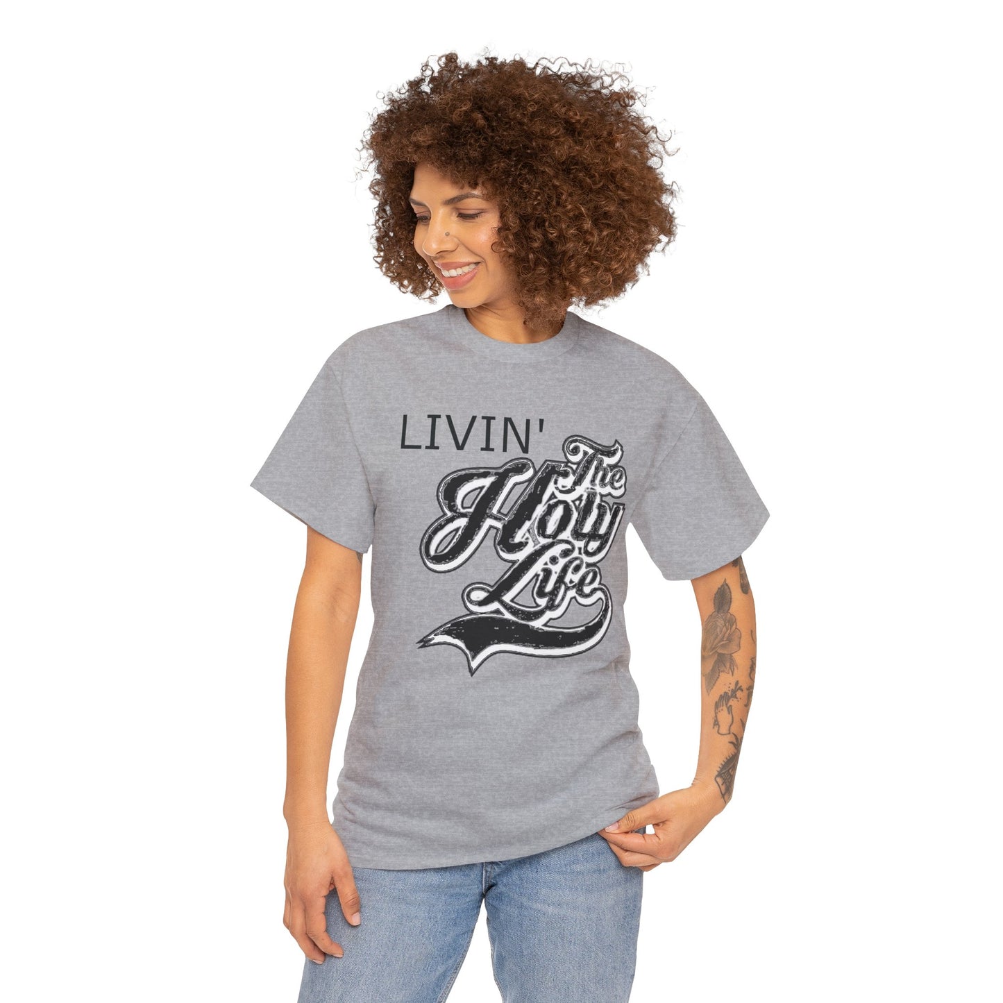 Livin' The Holy Life Design (Dark) - Unisex T-Shirt