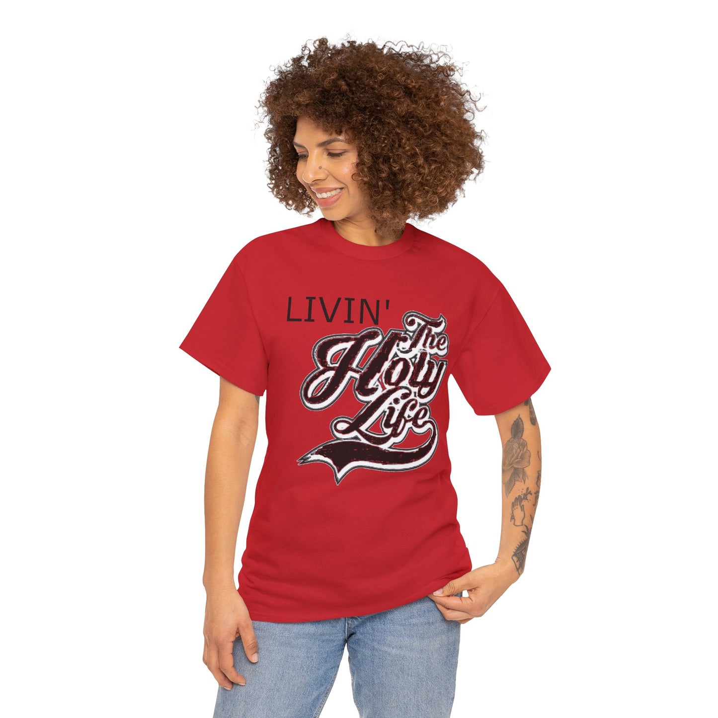 Livin' The Holy Life Design (Dark) - Unisex T-Shirt