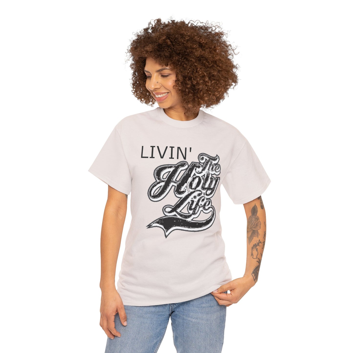 Livin' The Holy Life Design (Dark) - Unisex T-Shirt