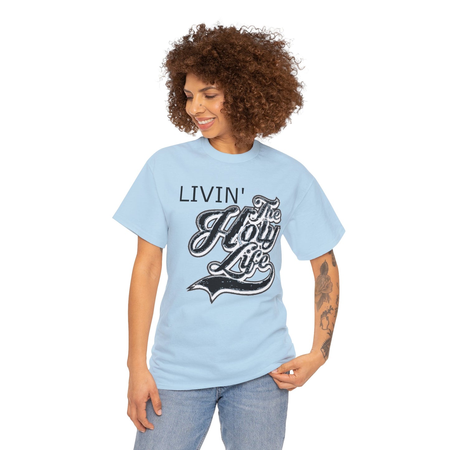 Livin' The Holy Life Design (Dark) - Unisex T-Shirt