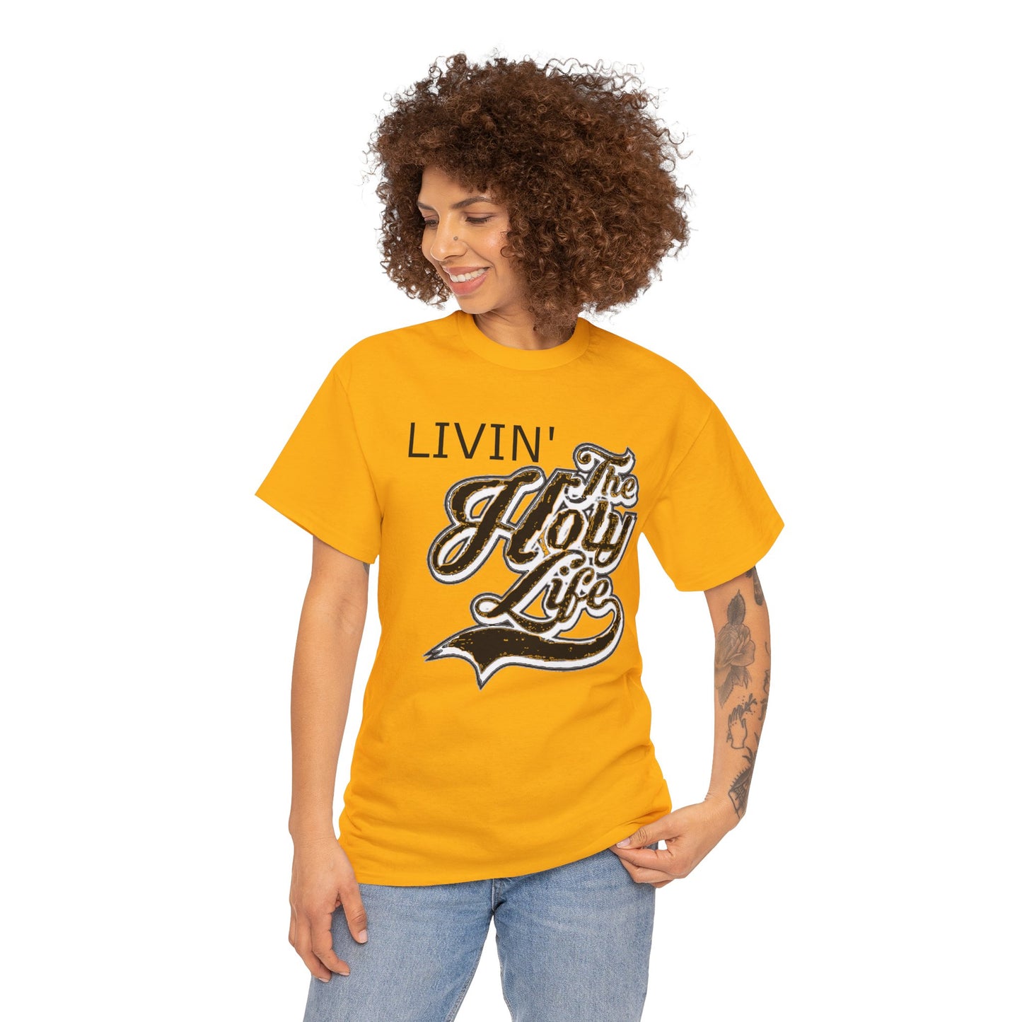 Livin' The Holy Life Design (Dark) - Unisex T-Shirt