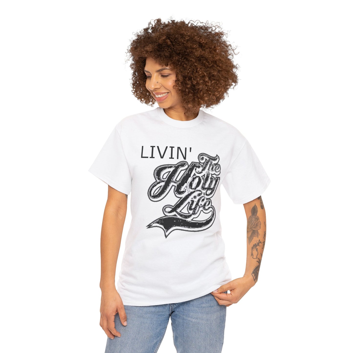 Livin' The Holy Life Design (Dark) - Unisex T-Shirt