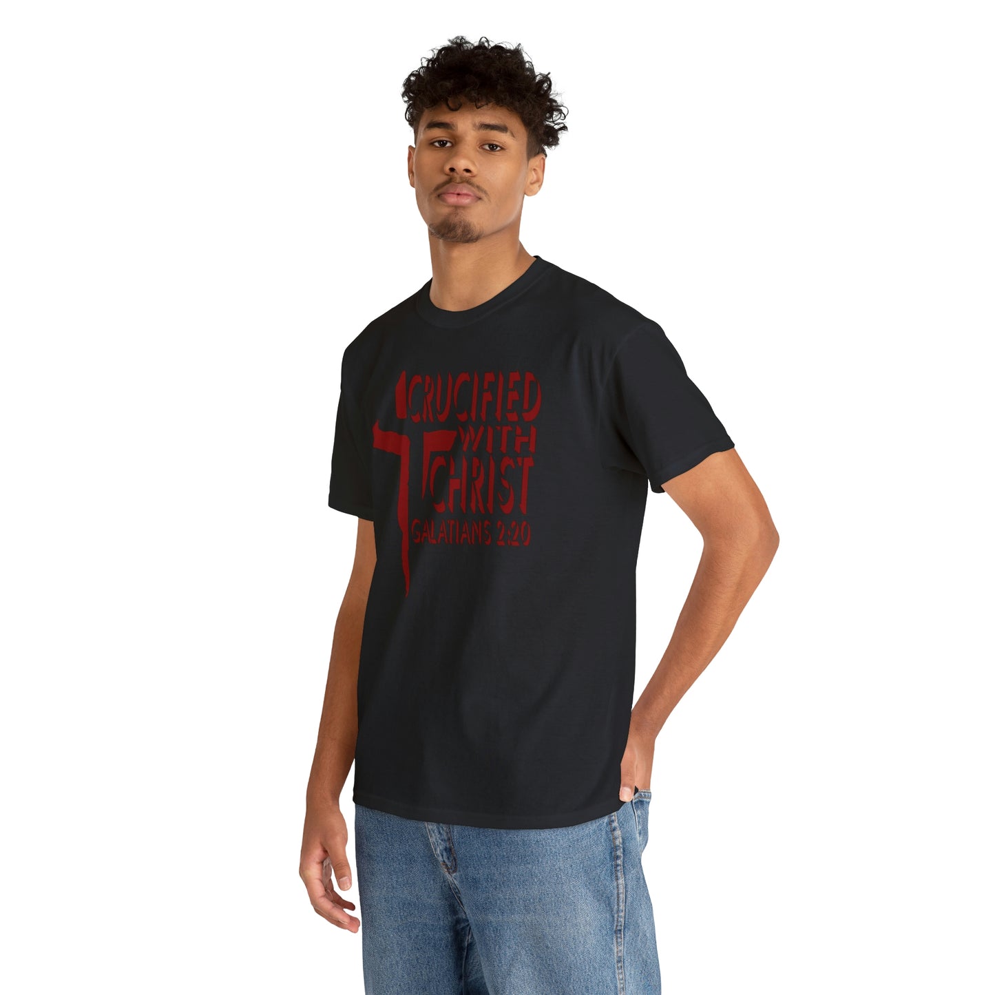 Crucified With Christ Design (Red)- Unisex T-Shirt