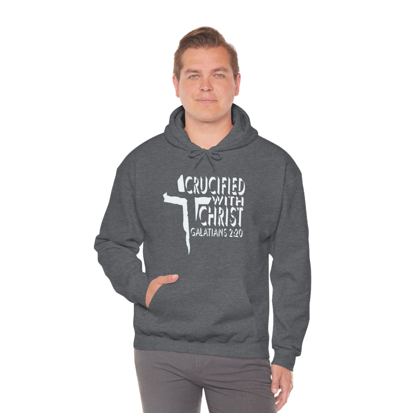 Crucified With Christ Design (White)- Unisex Hoodie