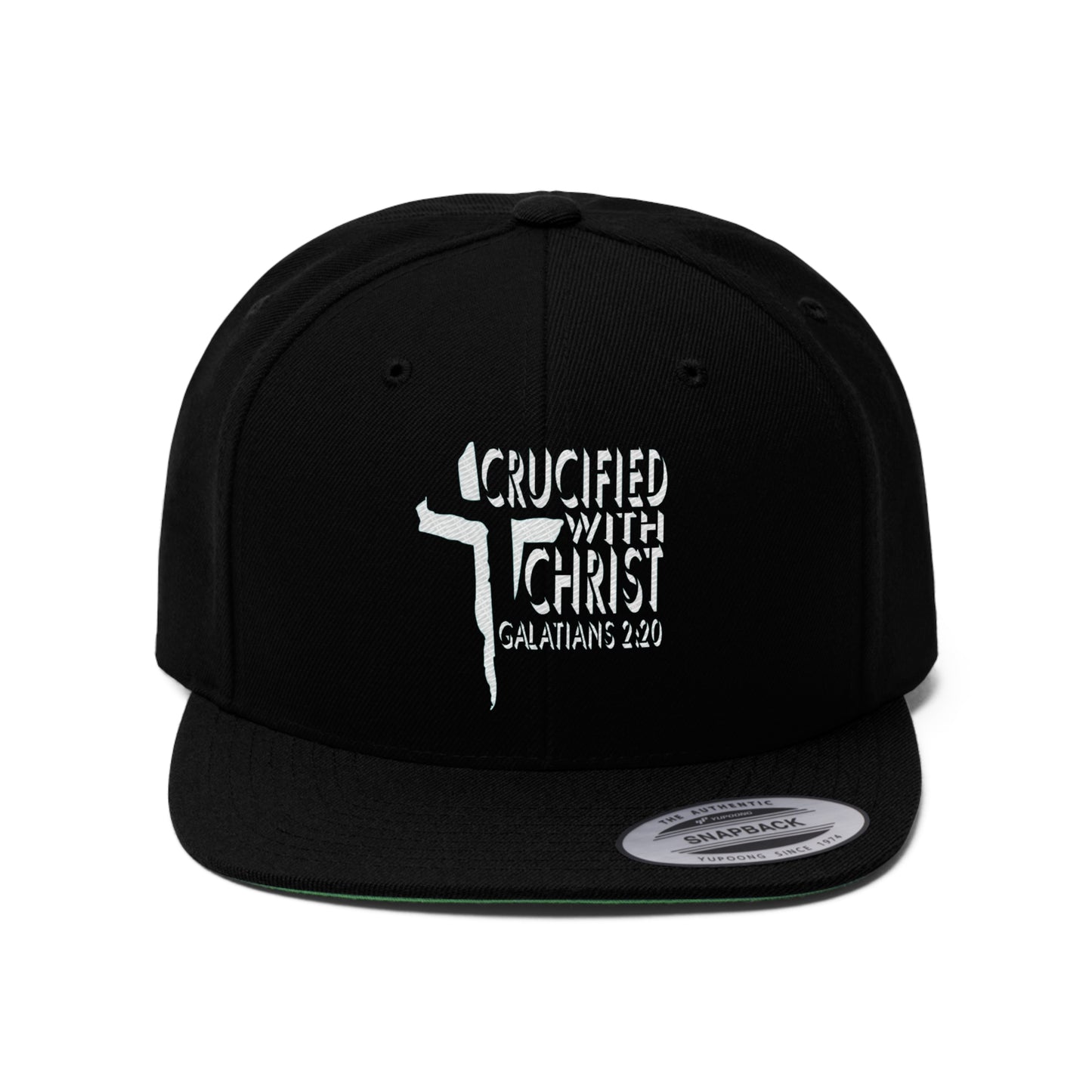 Crucified With Christ Design (White)- Cap