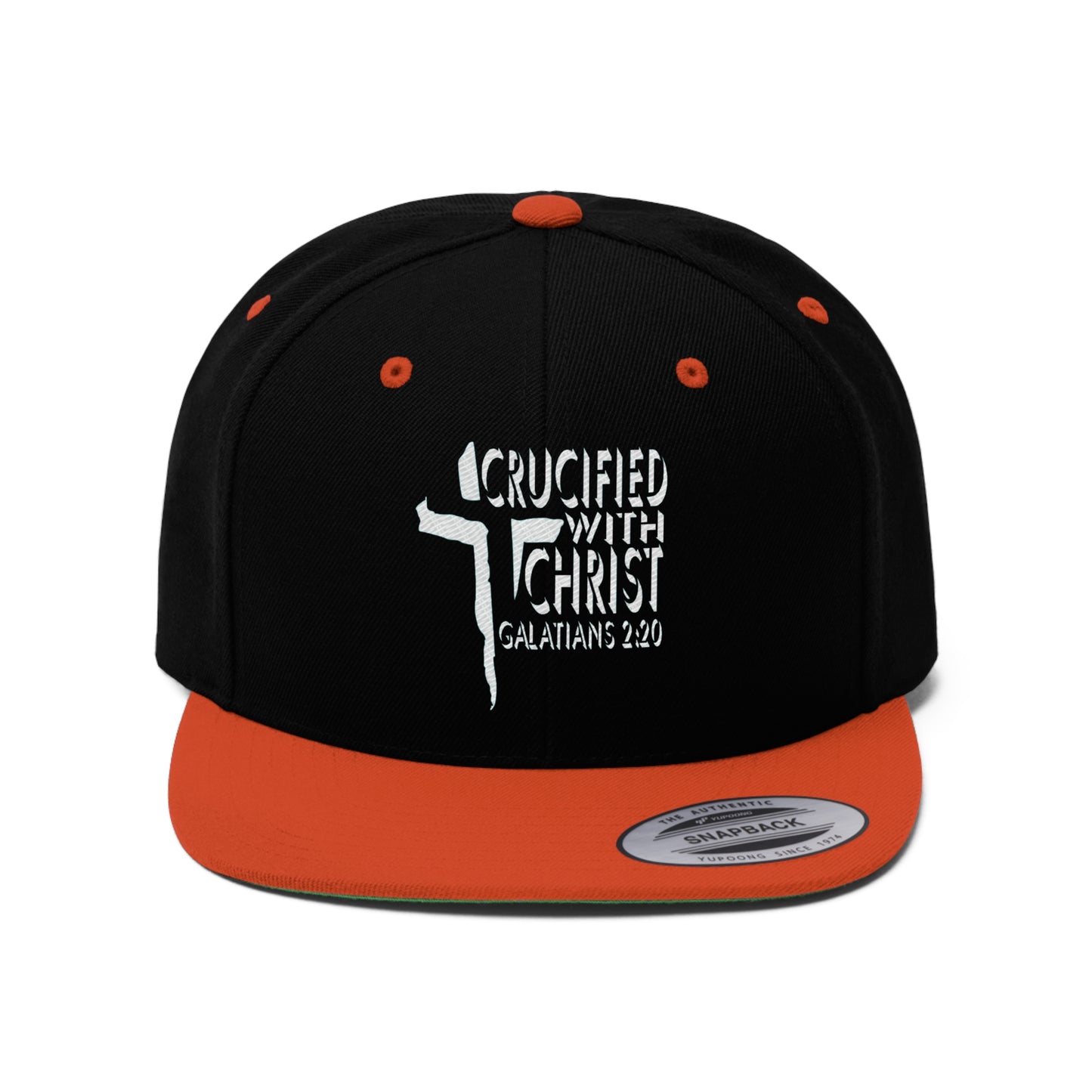 Crucified With Christ Design (White)- Cap