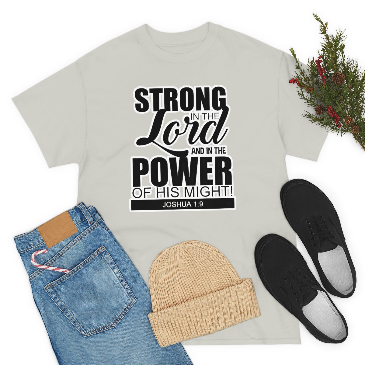 Strong In The Lord Design (Dark)- Unisex T-Shirt