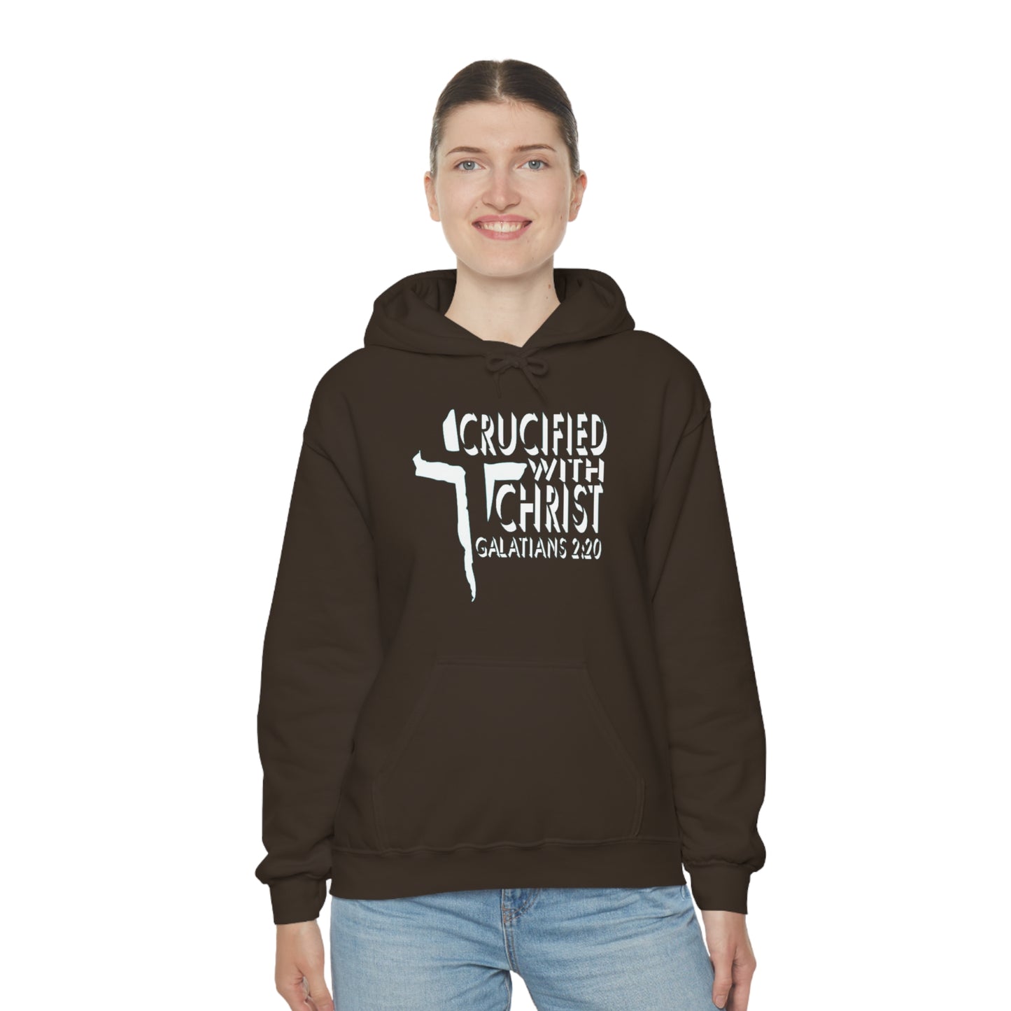 Crucified With Christ Design (White)- Unisex Hoodie