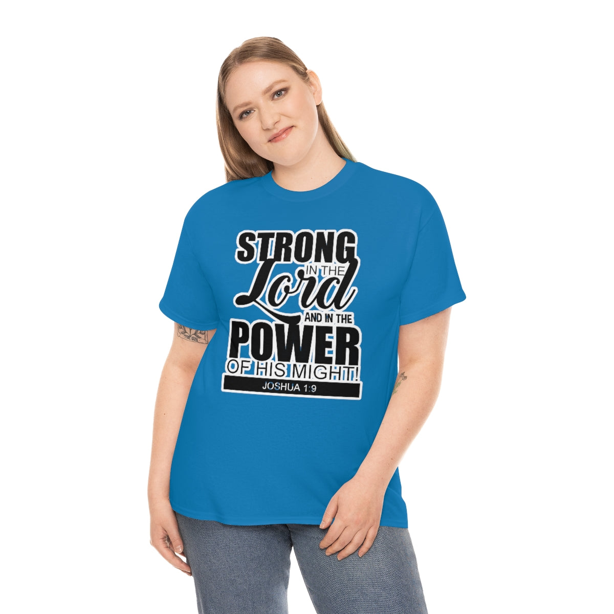 Strong In The Lord Design (Dark)- Unisex T-Shirt