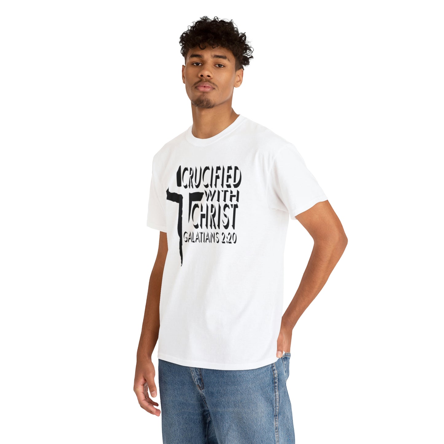 Crucified With Christ Design (Black)- Unisex T-Shirt