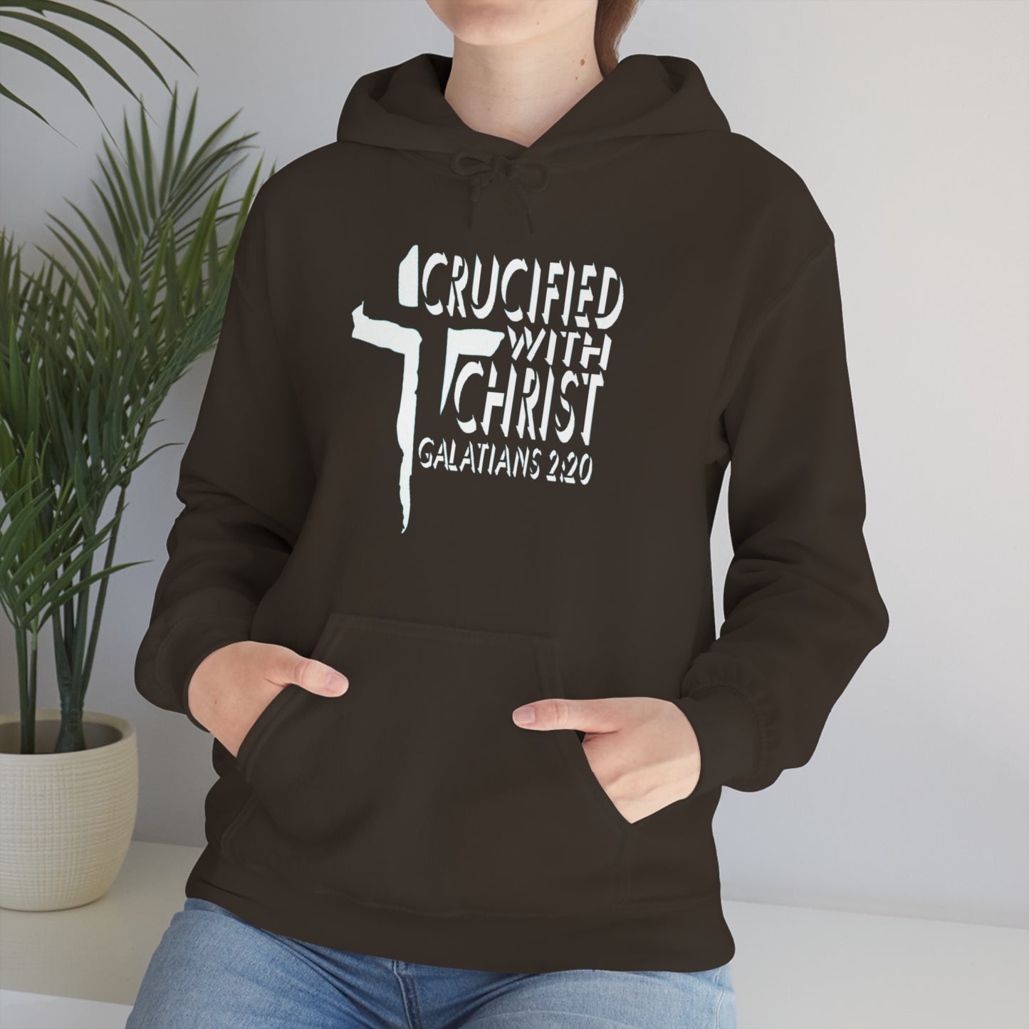 Crucified With Christ Design (White)- Unisex Hoodie