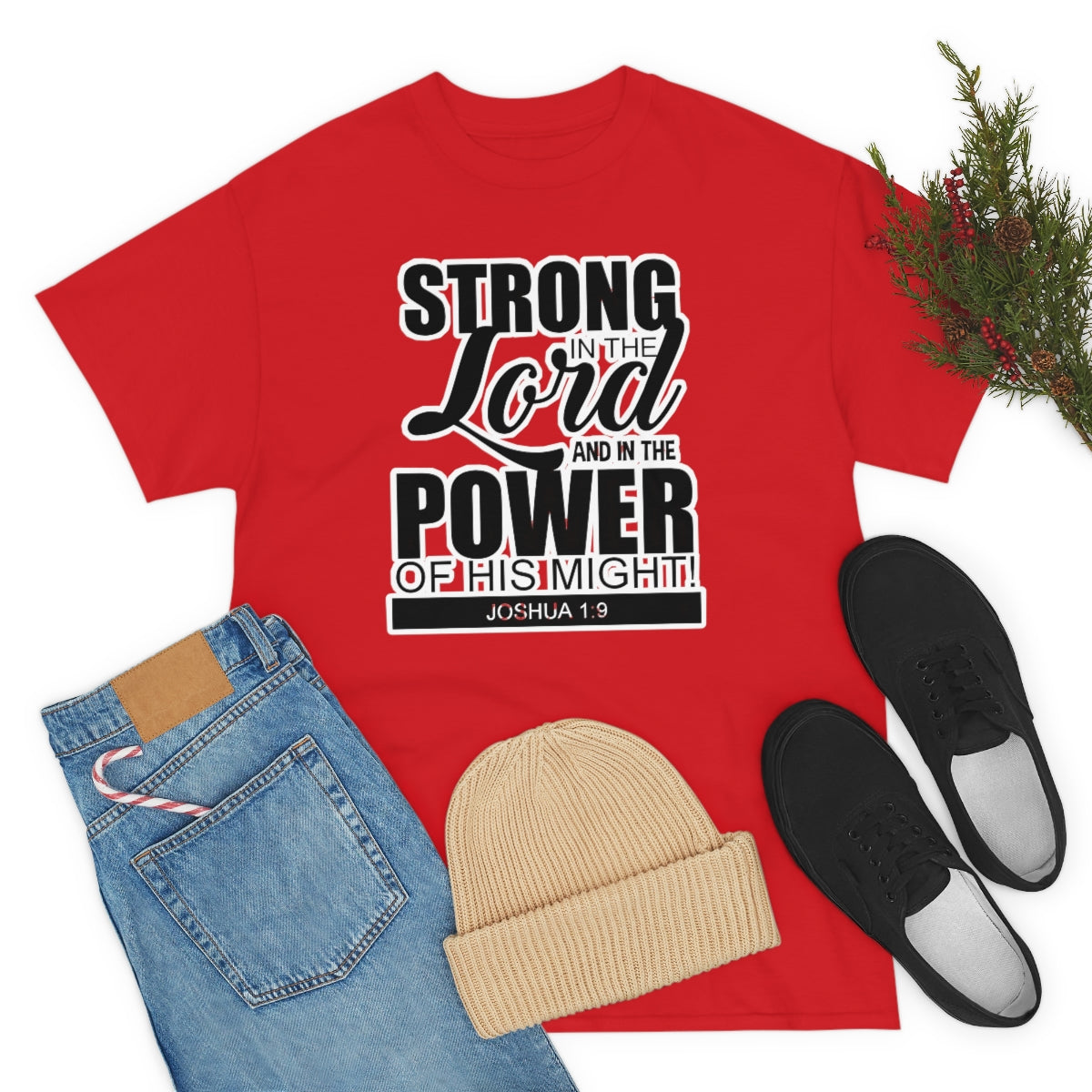 Strong In The Lord Design (Dark)- Unisex T-Shirt