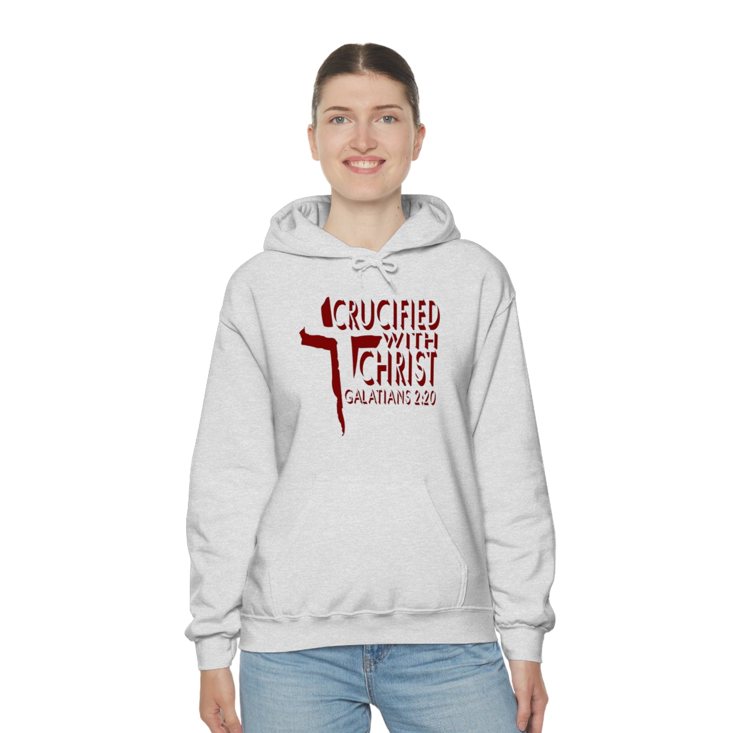 Crucified With Christ Design (Red)- Unisex Hoodie