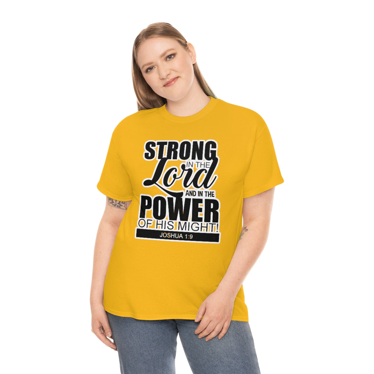 Strong In The Lord Design (Dark)- Unisex T-Shirt