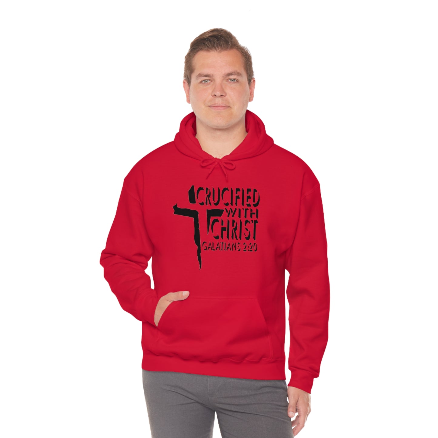 Crucified With Christ Design (Black)- Unisex Hoodie