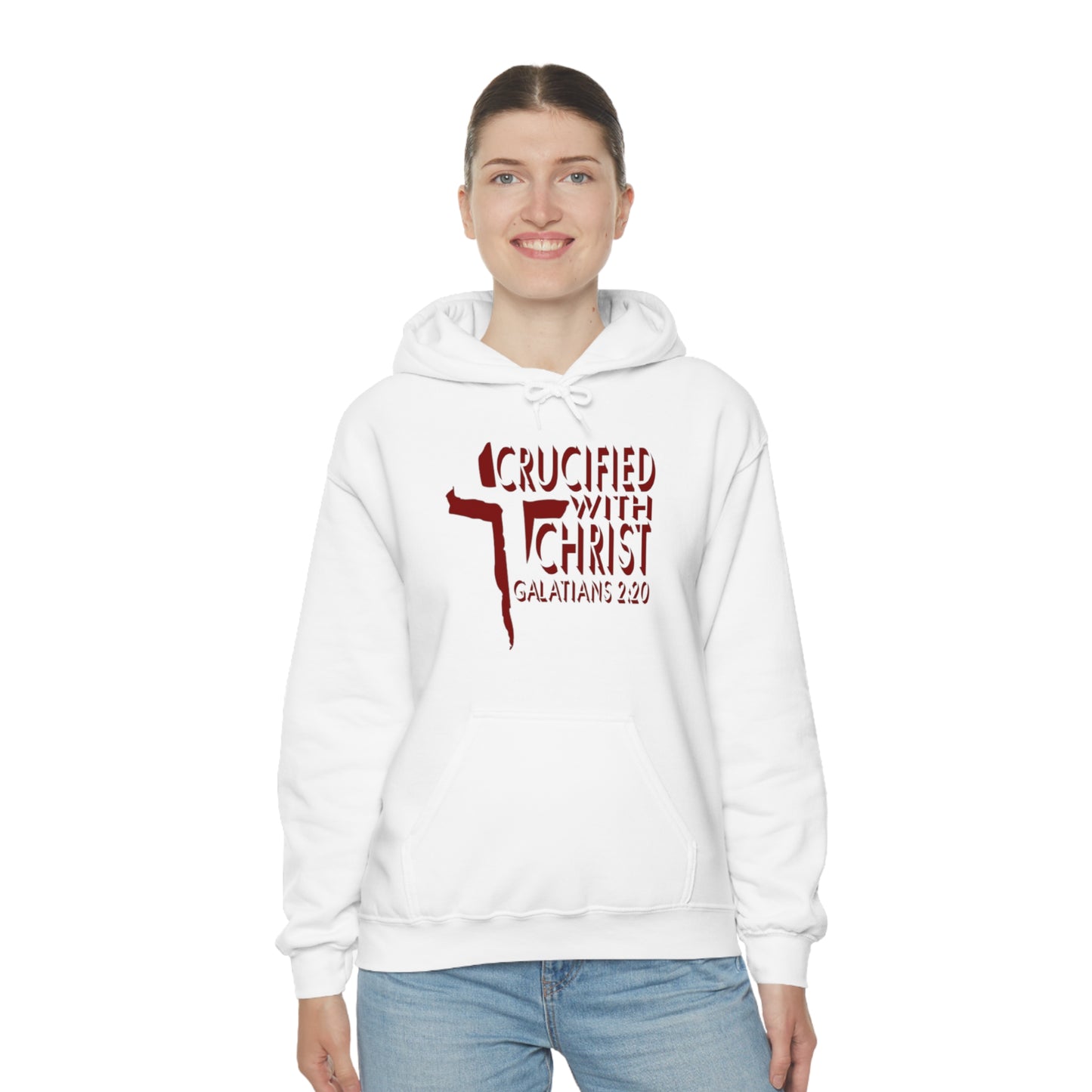 Crucified With Christ Design (Red)- Unisex Hoodie