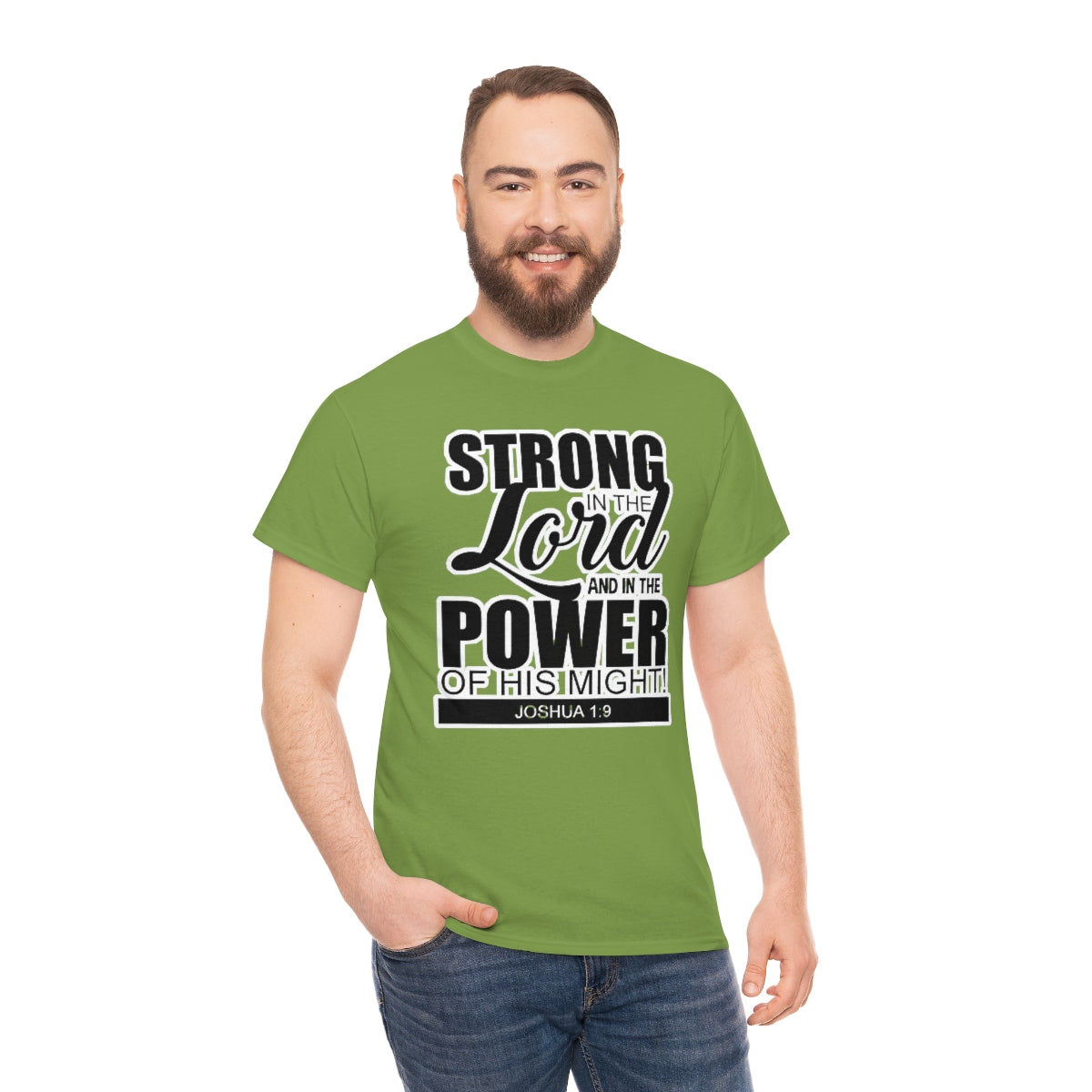 Strong In The Lord Design (Dark)- Unisex T-Shirt