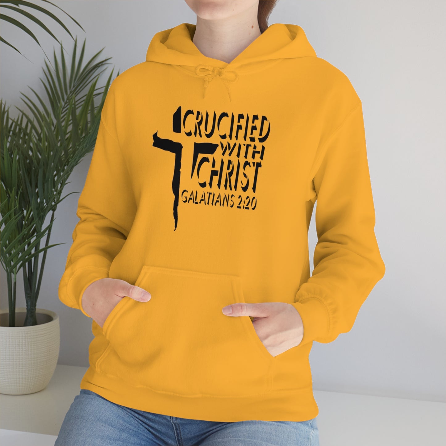 Crucified With Christ Design (Black)- Unisex Hoodie