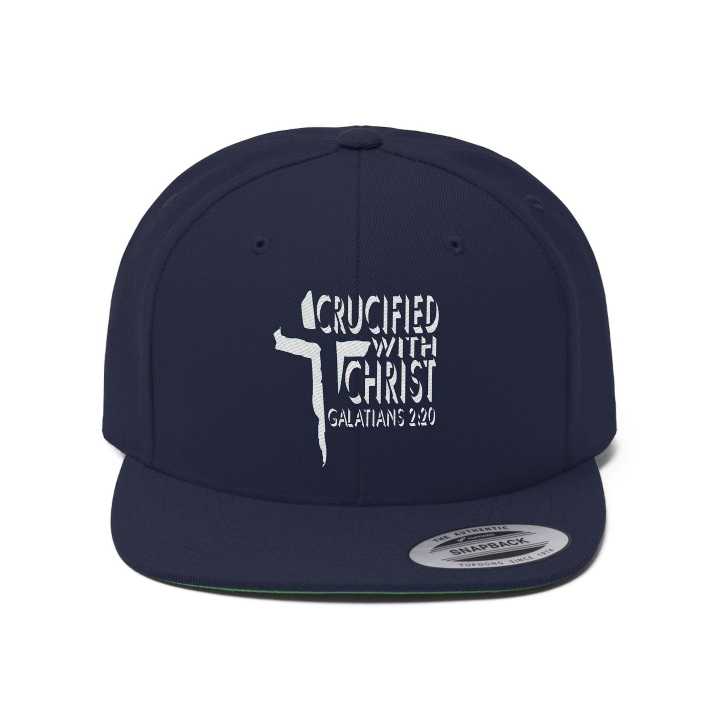 Crucified With Christ Design (White)- Cap