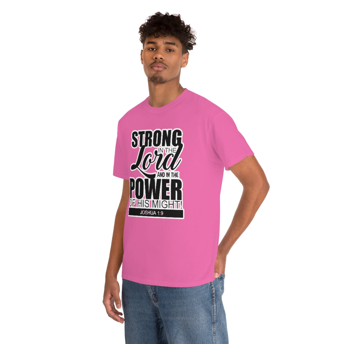 Strong In The Lord Design (Dark)- Unisex T-Shirt