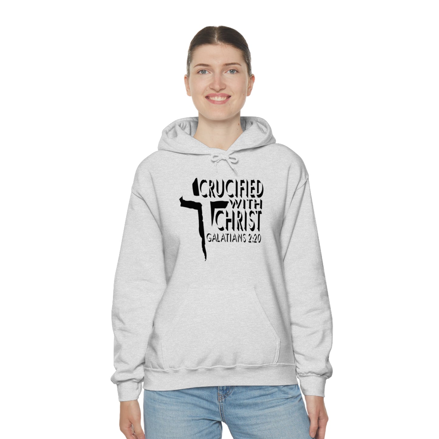 Crucified With Christ Design (Black)- Unisex Hoodie