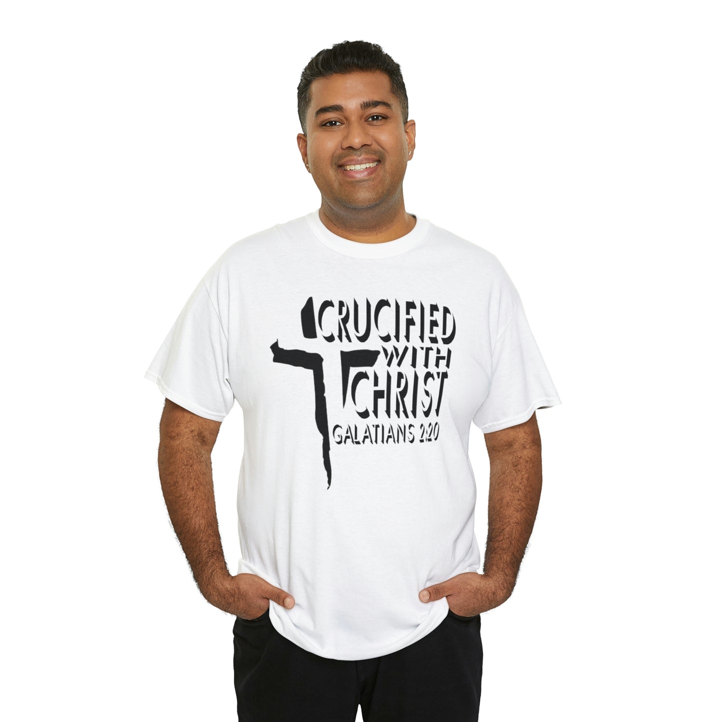 Crucified With Christ Design (Black)- Unisex T-Shirt