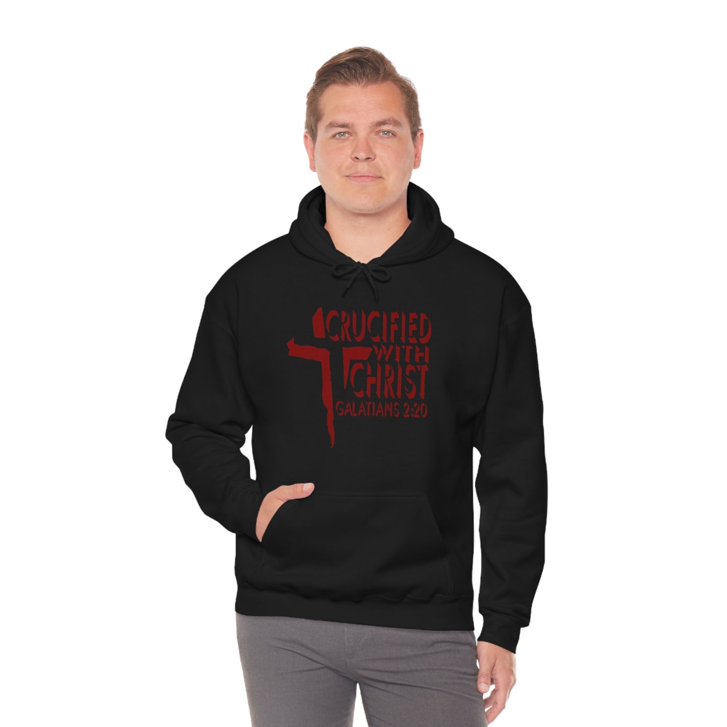 Crucified With Christ Design (Red)- Unisex Hoodie