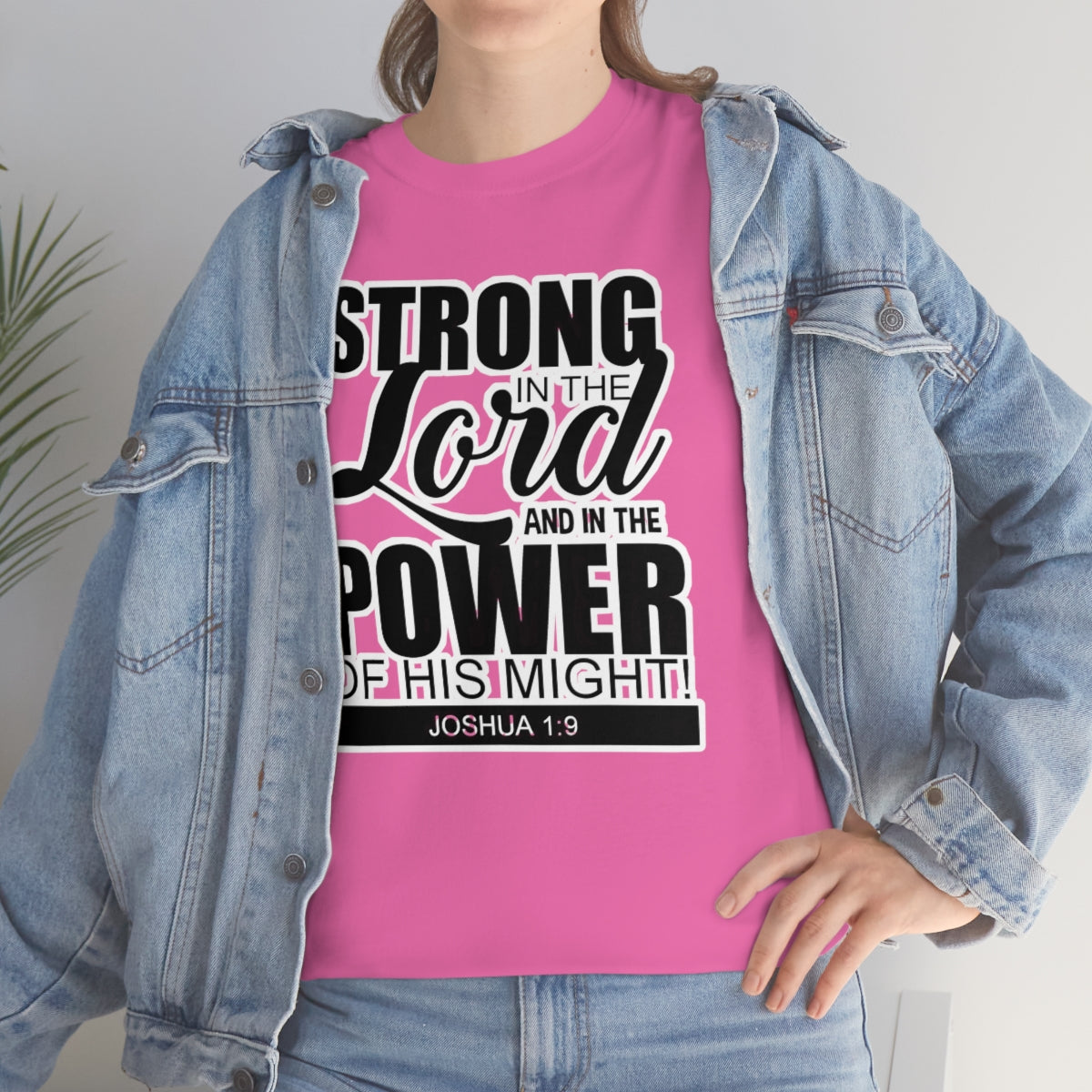 Strong In The Lord Design (Dark)- Unisex T-Shirt