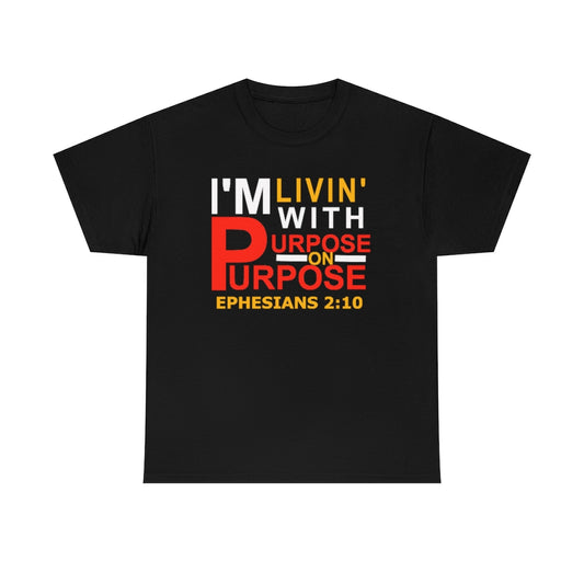 Purpose Design (White)- Unisex T-Shirt