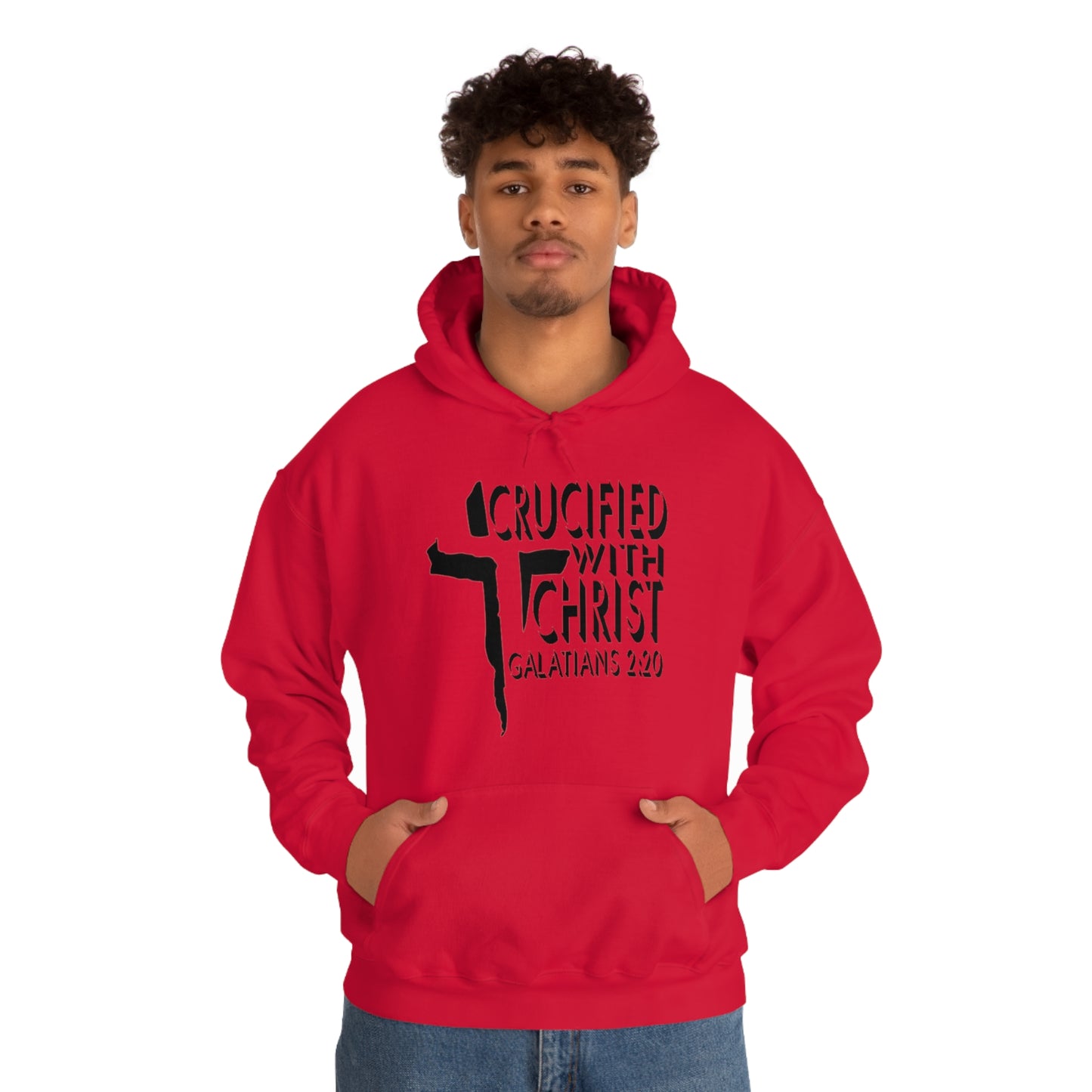 Crucified With Christ Design (Black)- Unisex Hoodie