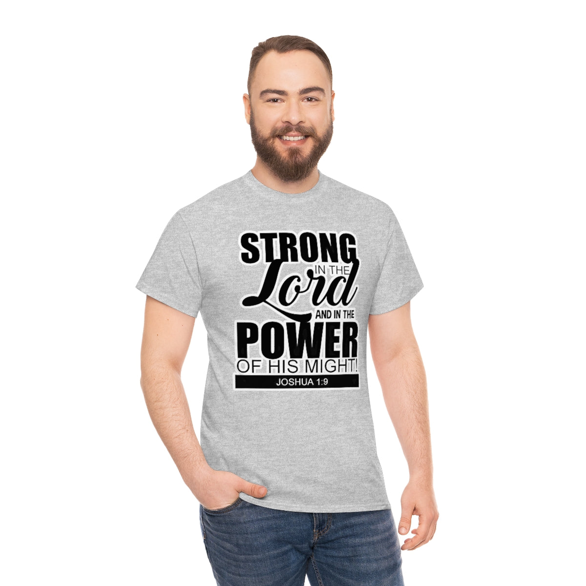 Strong In The Lord Design (Dark)- Unisex T-Shirt