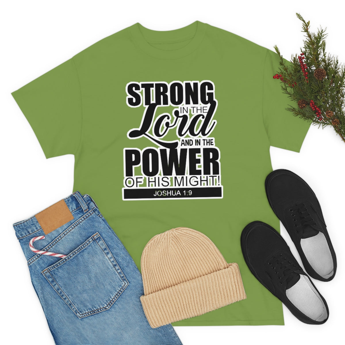 Strong In The Lord Design (Dark)- Unisex T-Shirt