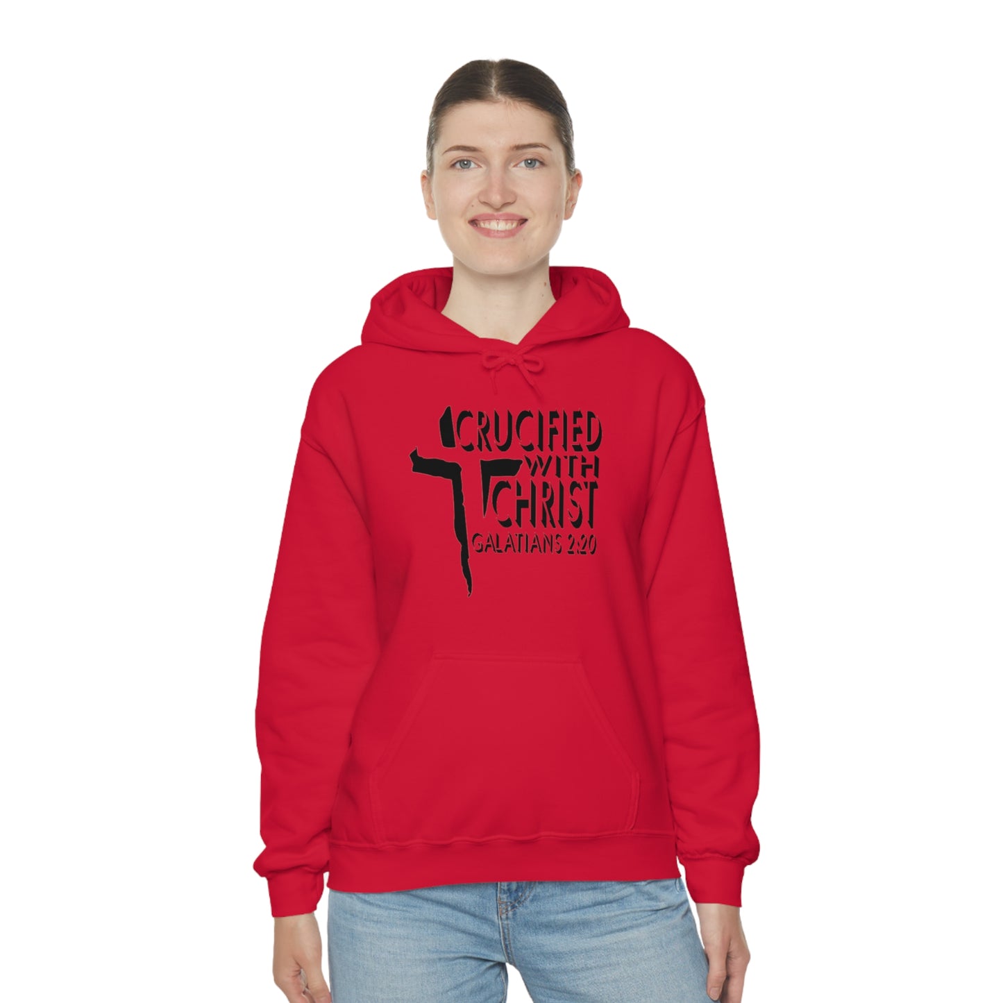 Crucified With Christ Design (Black)- Unisex Hoodie