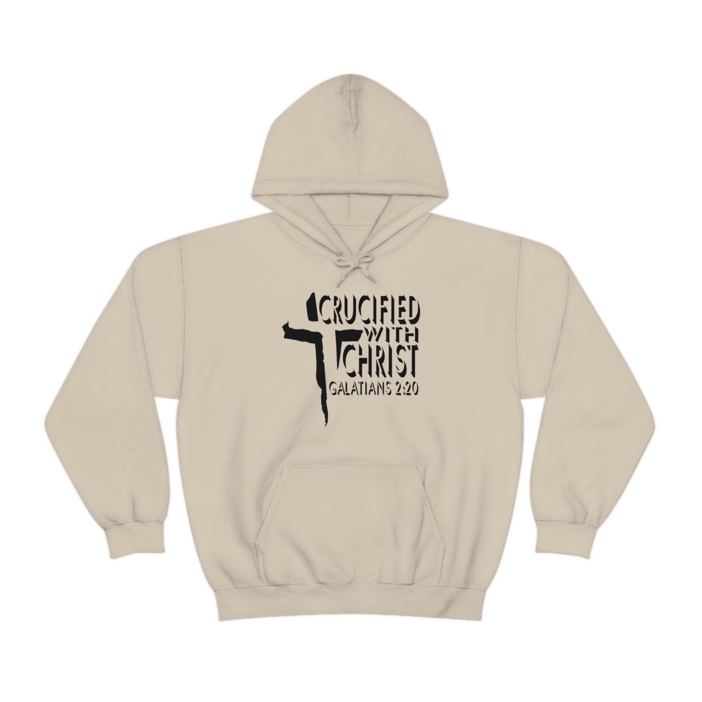 Crucified With Christ Design (Black)- Unisex Hoodie