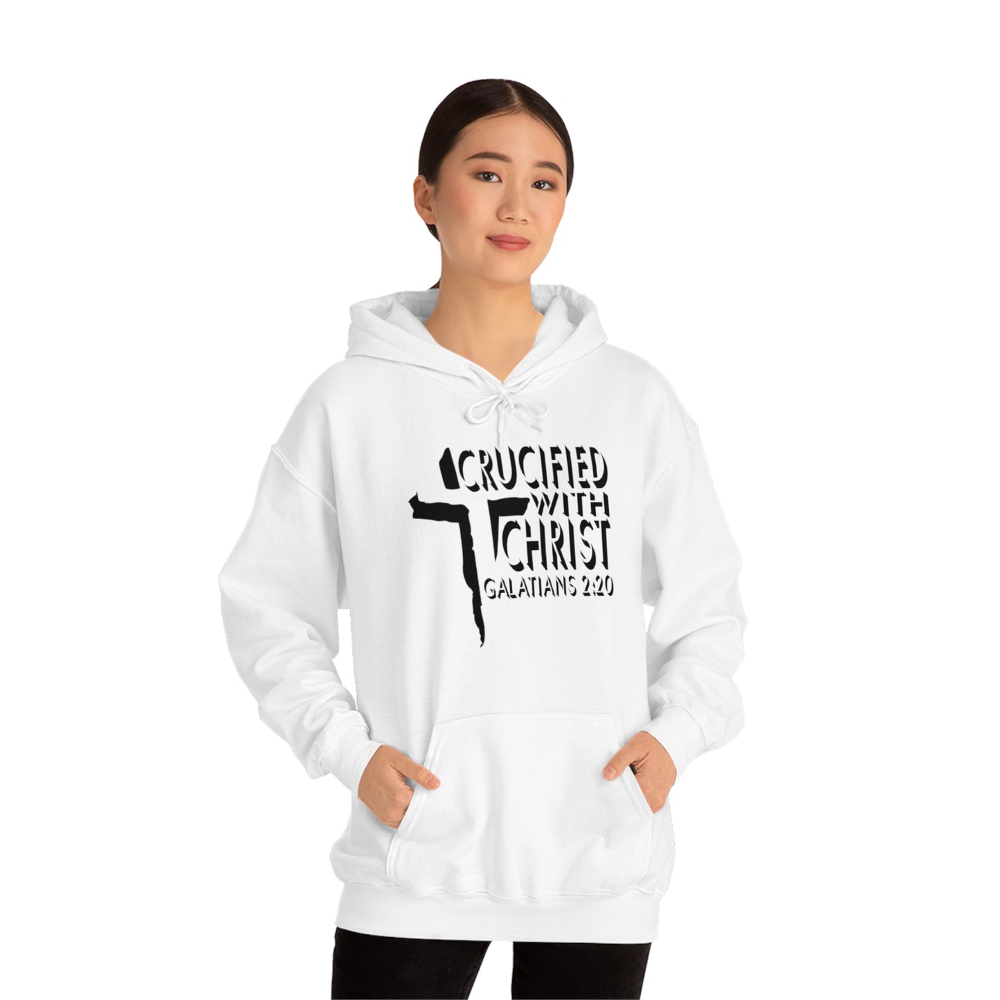 Crucified With Christ Design (Black)- Unisex Hoodie