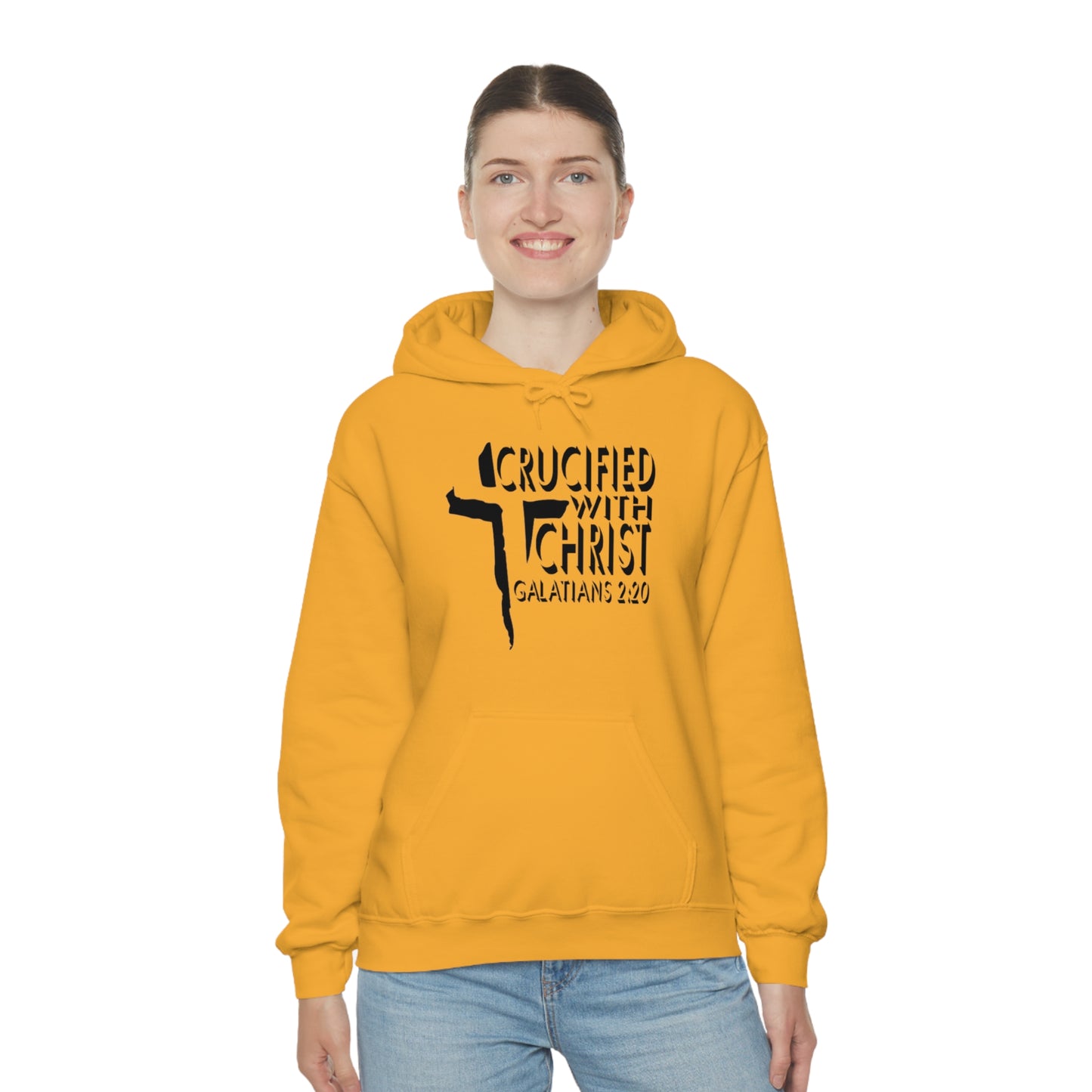 Crucified With Christ Design (Black)- Unisex Hoodie