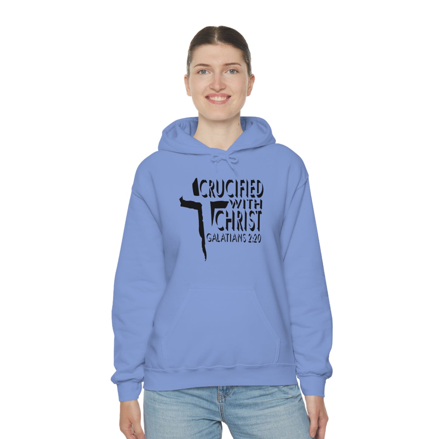 Crucified With Christ Design (Black)- Unisex Hoodie