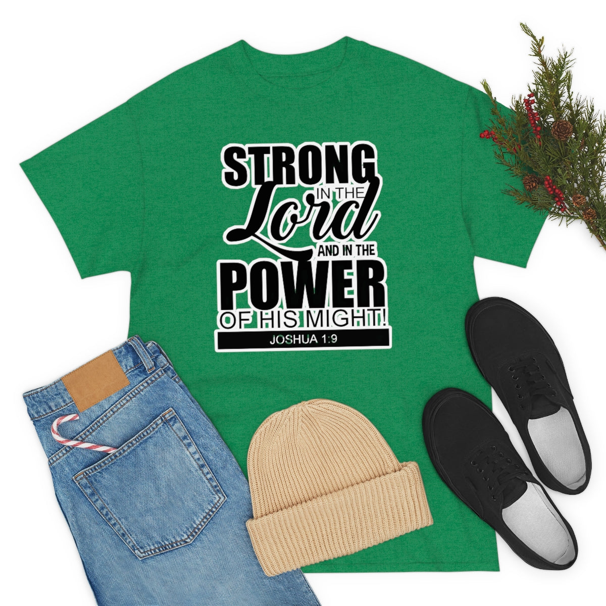 Strong In The Lord Design (Dark)- Unisex T-Shirt