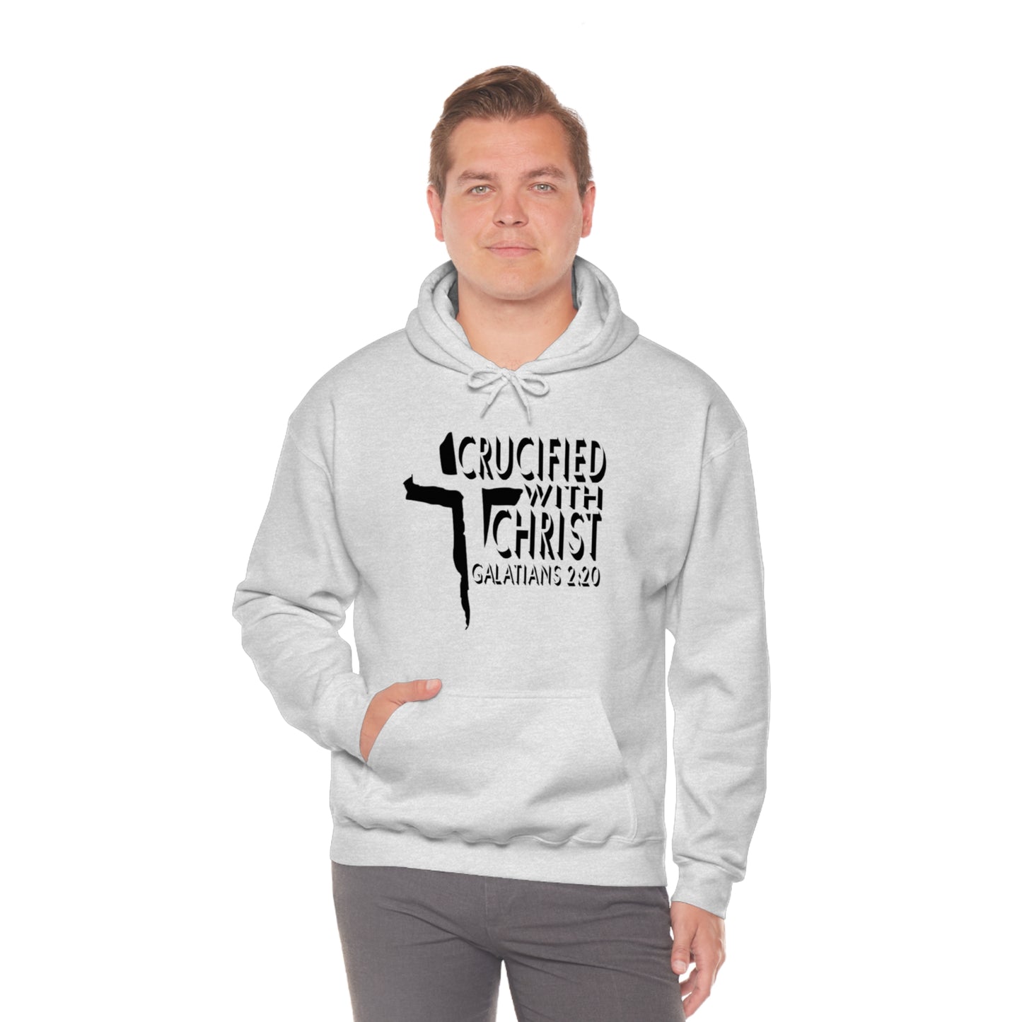 Crucified With Christ Design (Black)- Unisex Hoodie