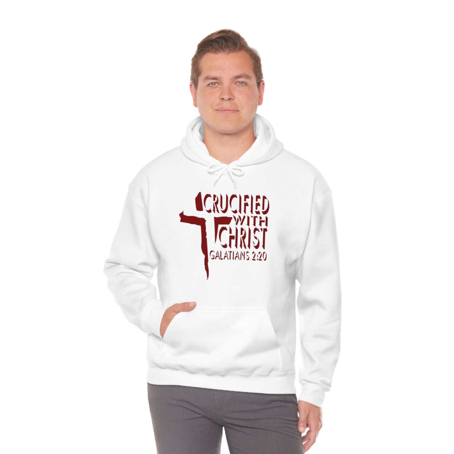 Crucified With Christ Design (Red)- Unisex Hoodie