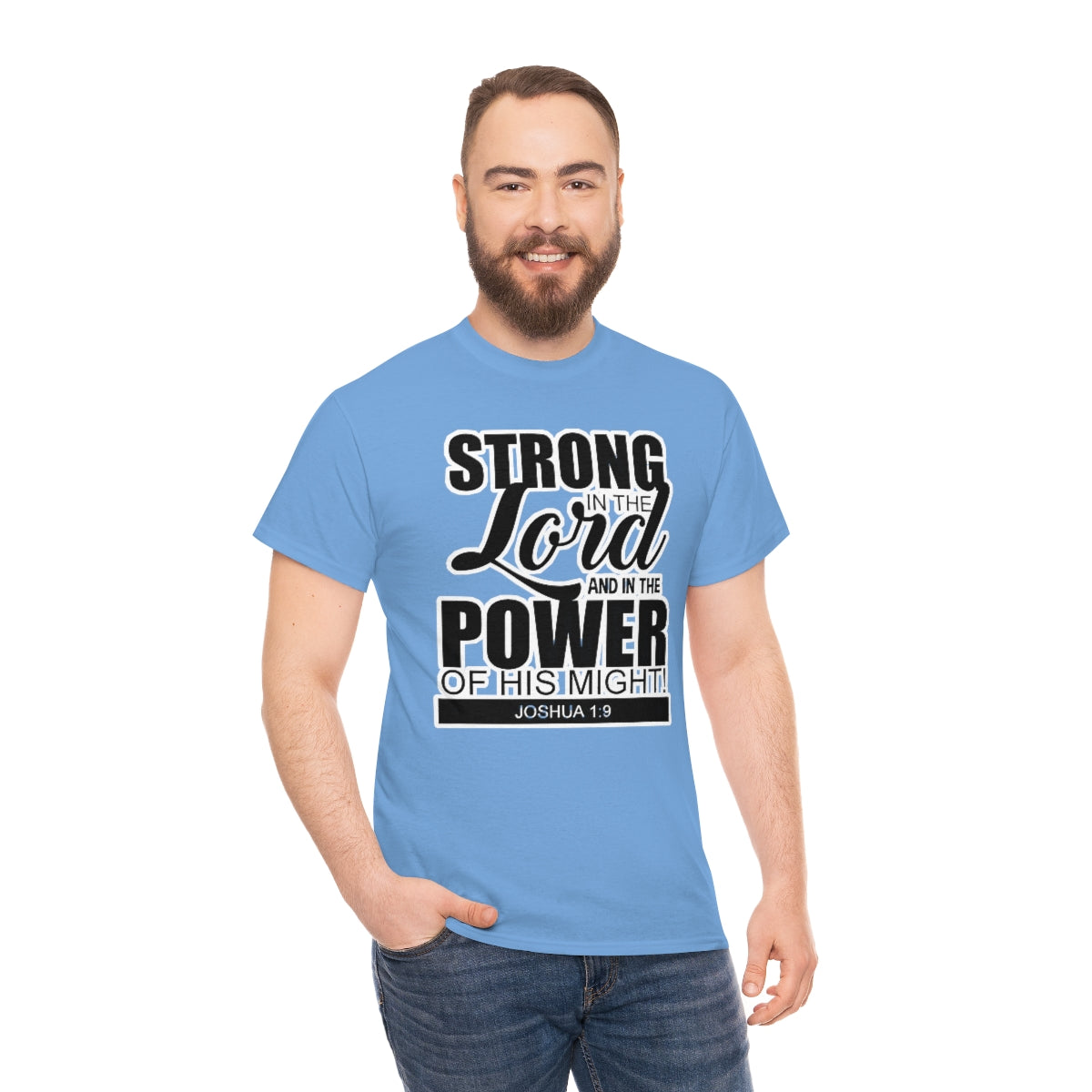 Strong In The Lord Design (Dark)- Unisex T-Shirt