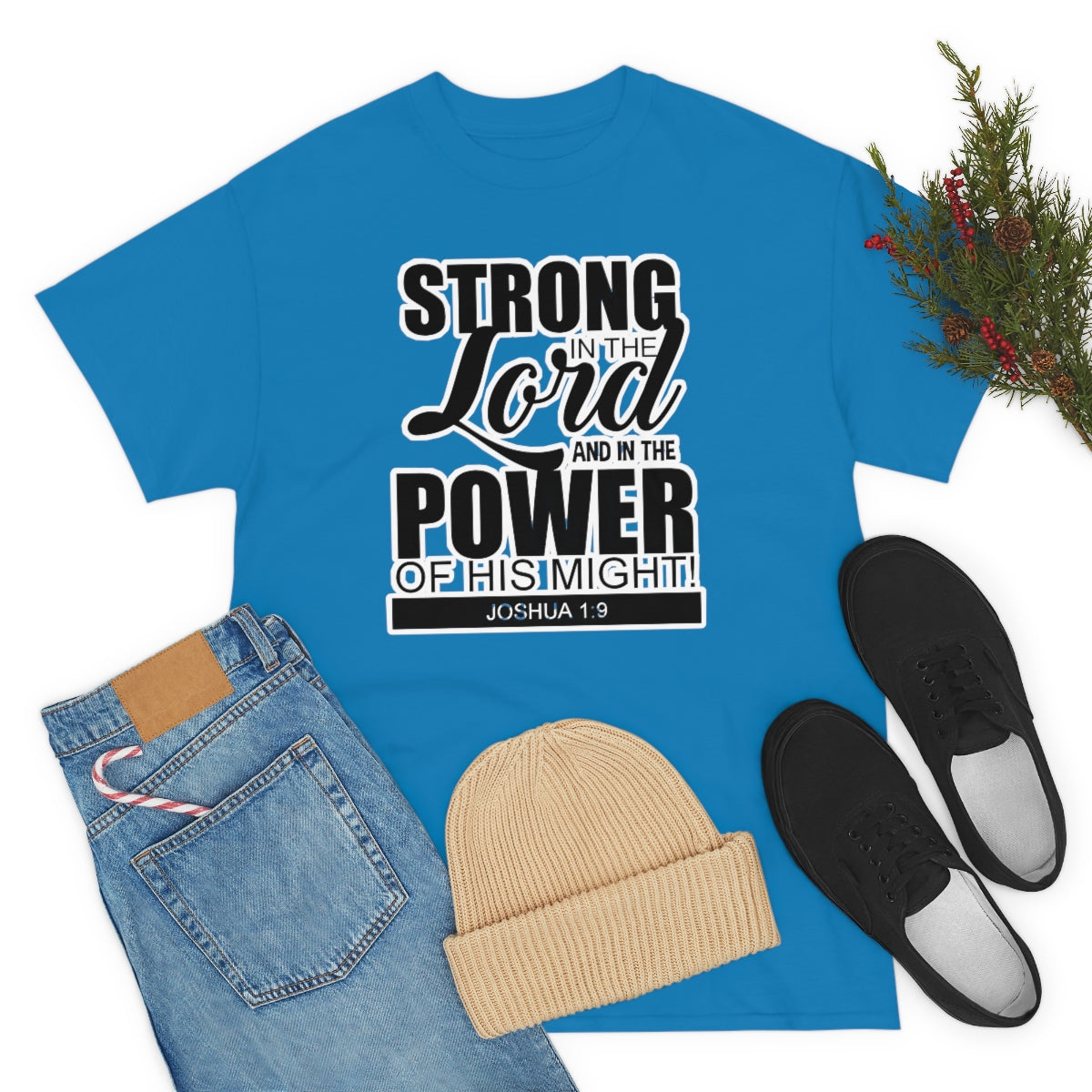 Strong In The Lord Design (Dark)- Unisex T-Shirt