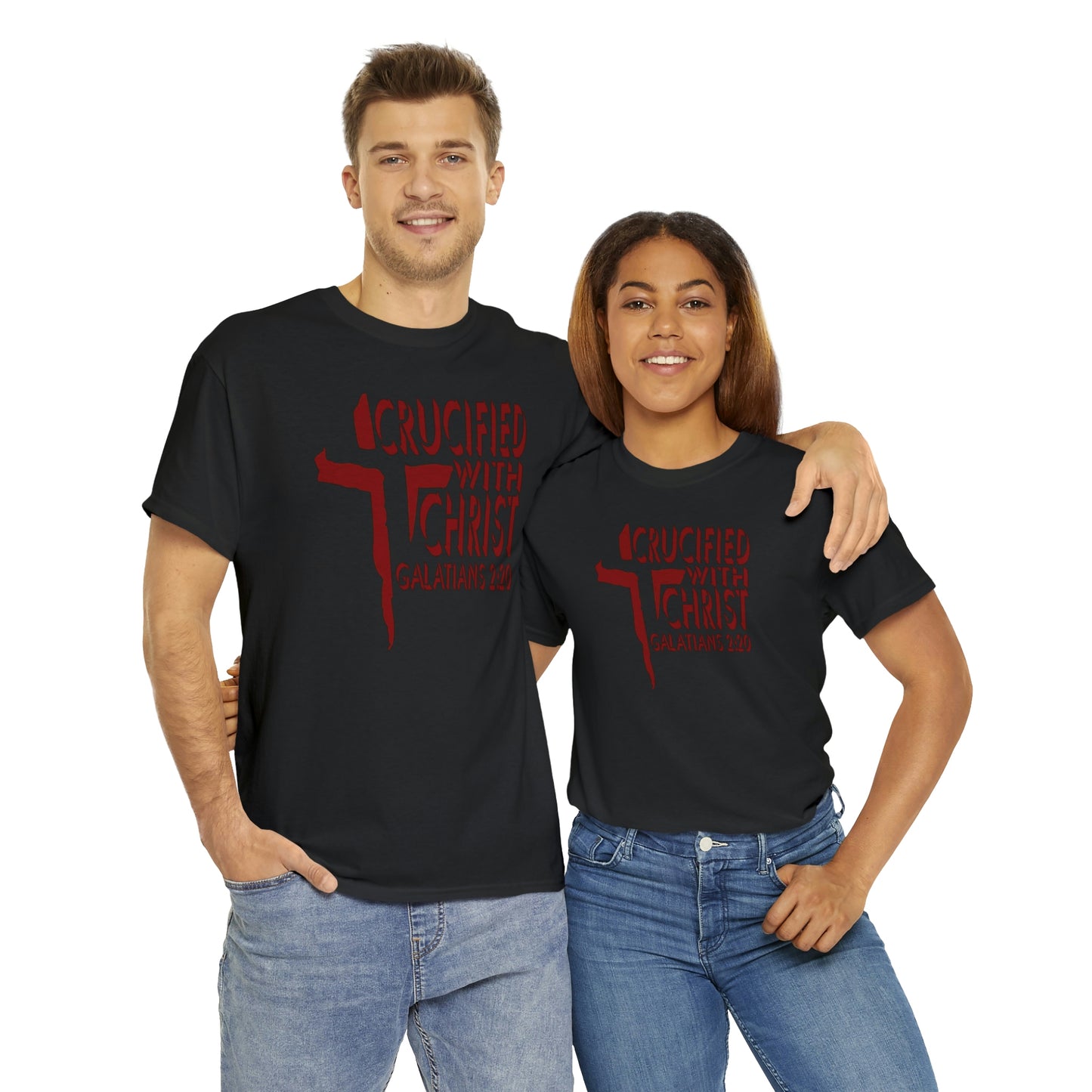 Crucified With Christ Design (Red)- Unisex T-Shirt