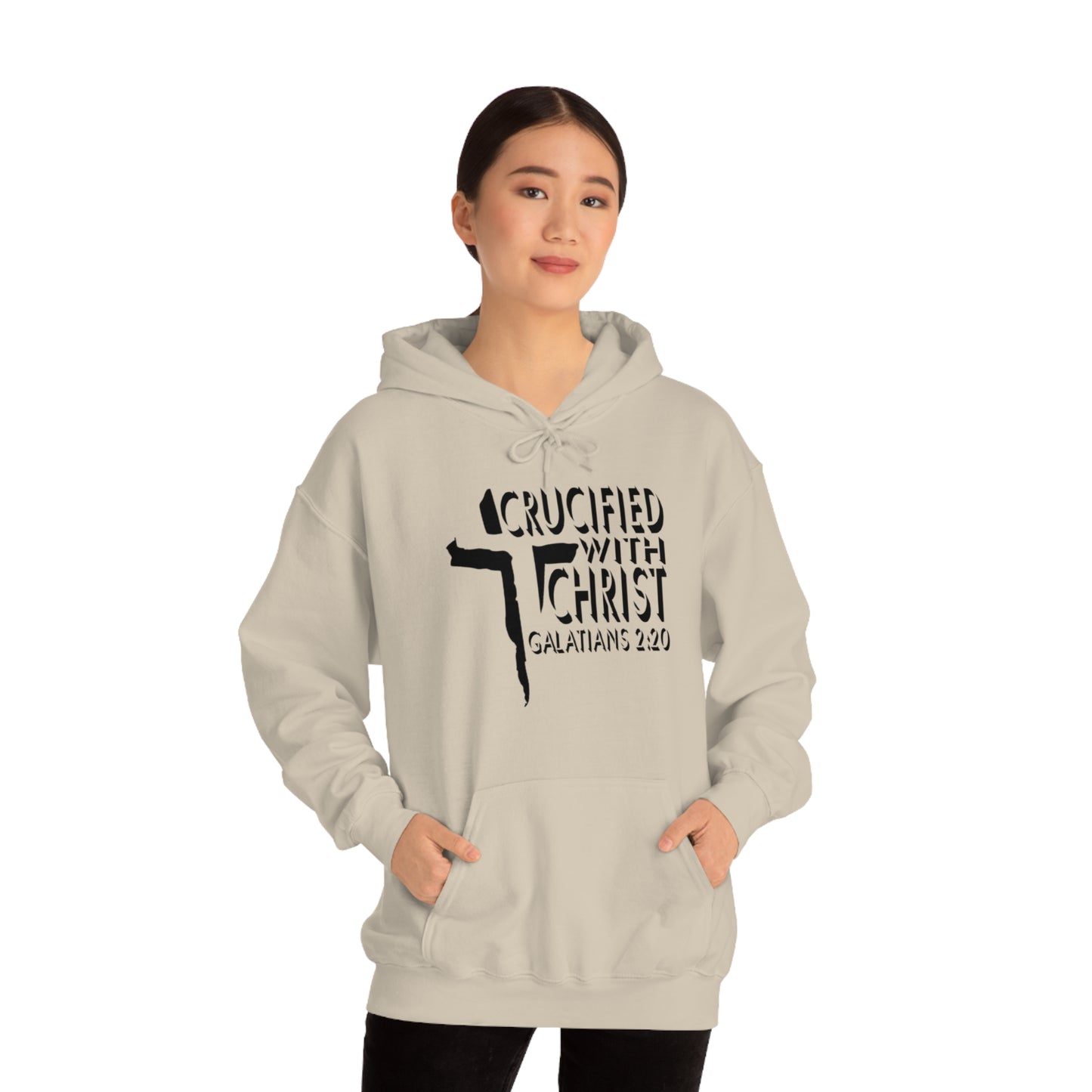 Crucified With Christ Design (Black)- Unisex Hoodie