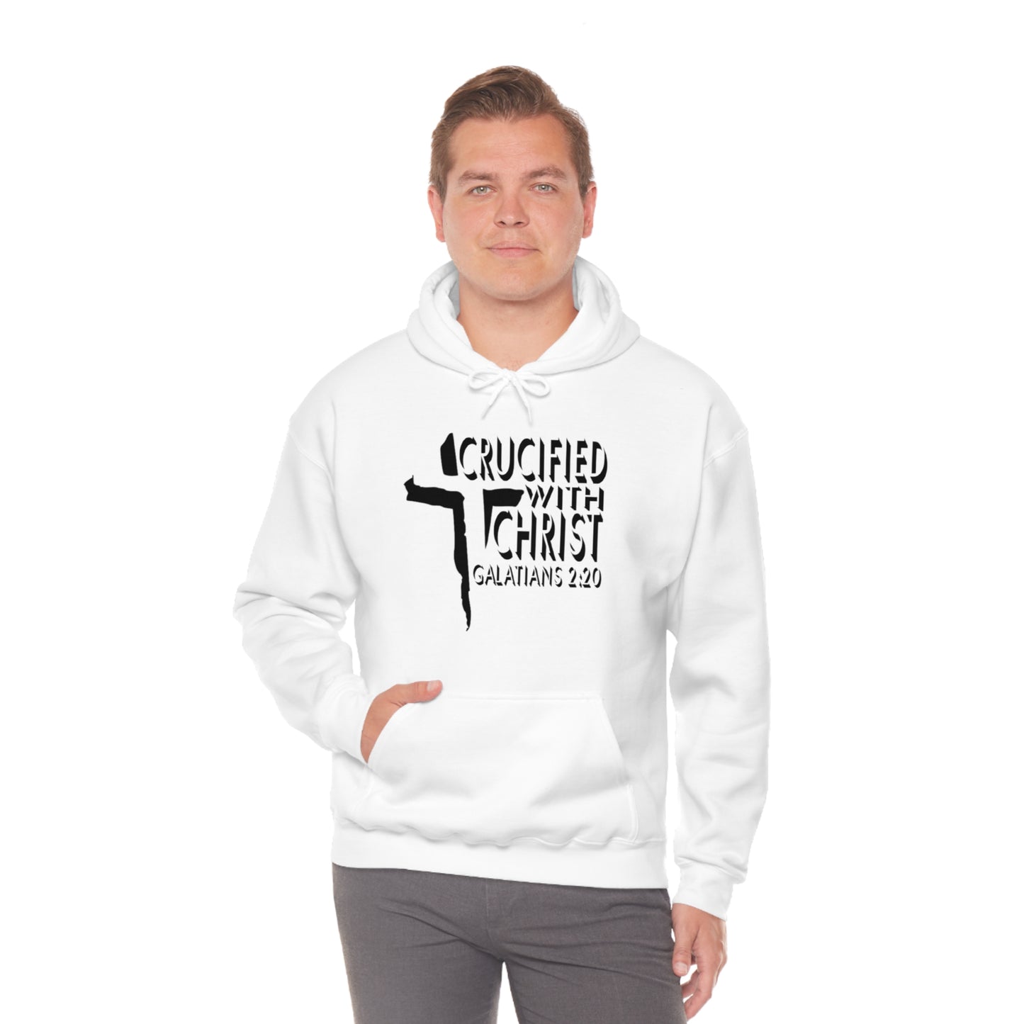 Crucified With Christ Design (Black)- Unisex Hoodie