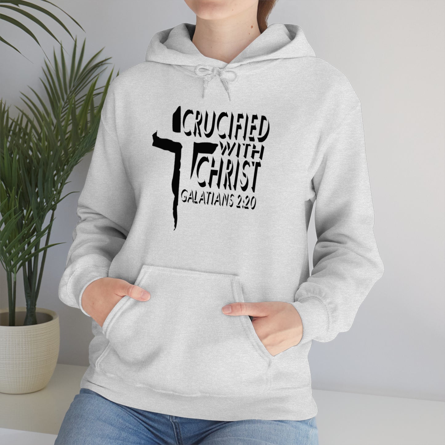 Crucified With Christ Design (Black)- Unisex Hoodie