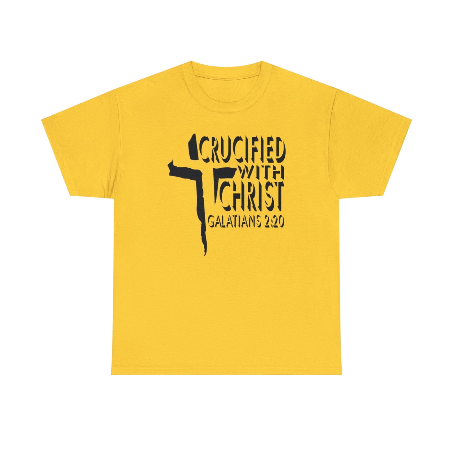 Crucified With Christ Design (Black)- Unisex T-Shirt