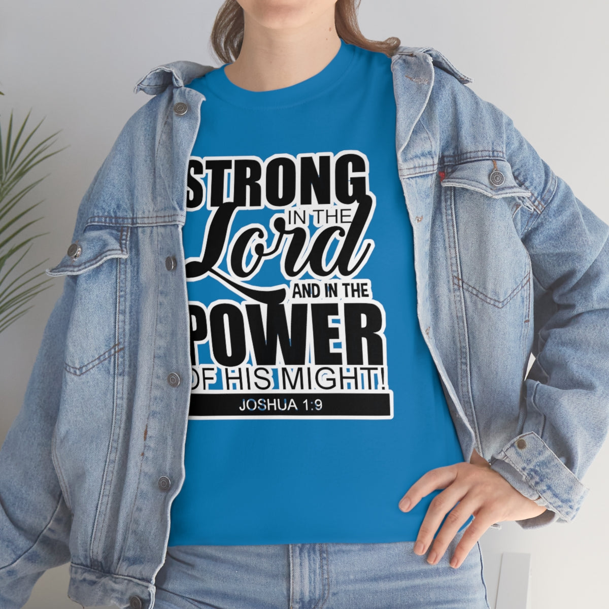 Strong In The Lord Design (Dark)- Unisex T-Shirt