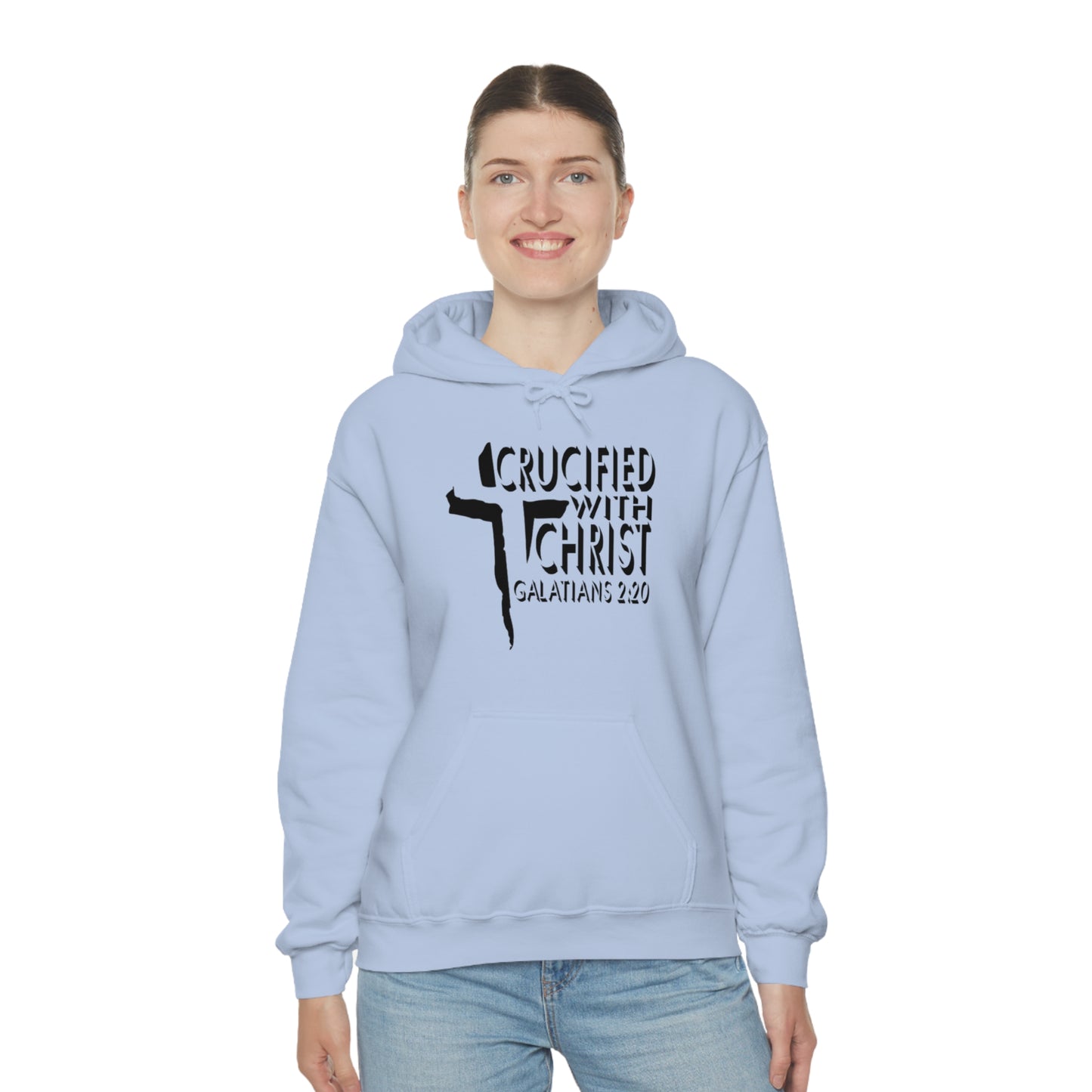 Crucified With Christ Design (Black)- Unisex Hoodie