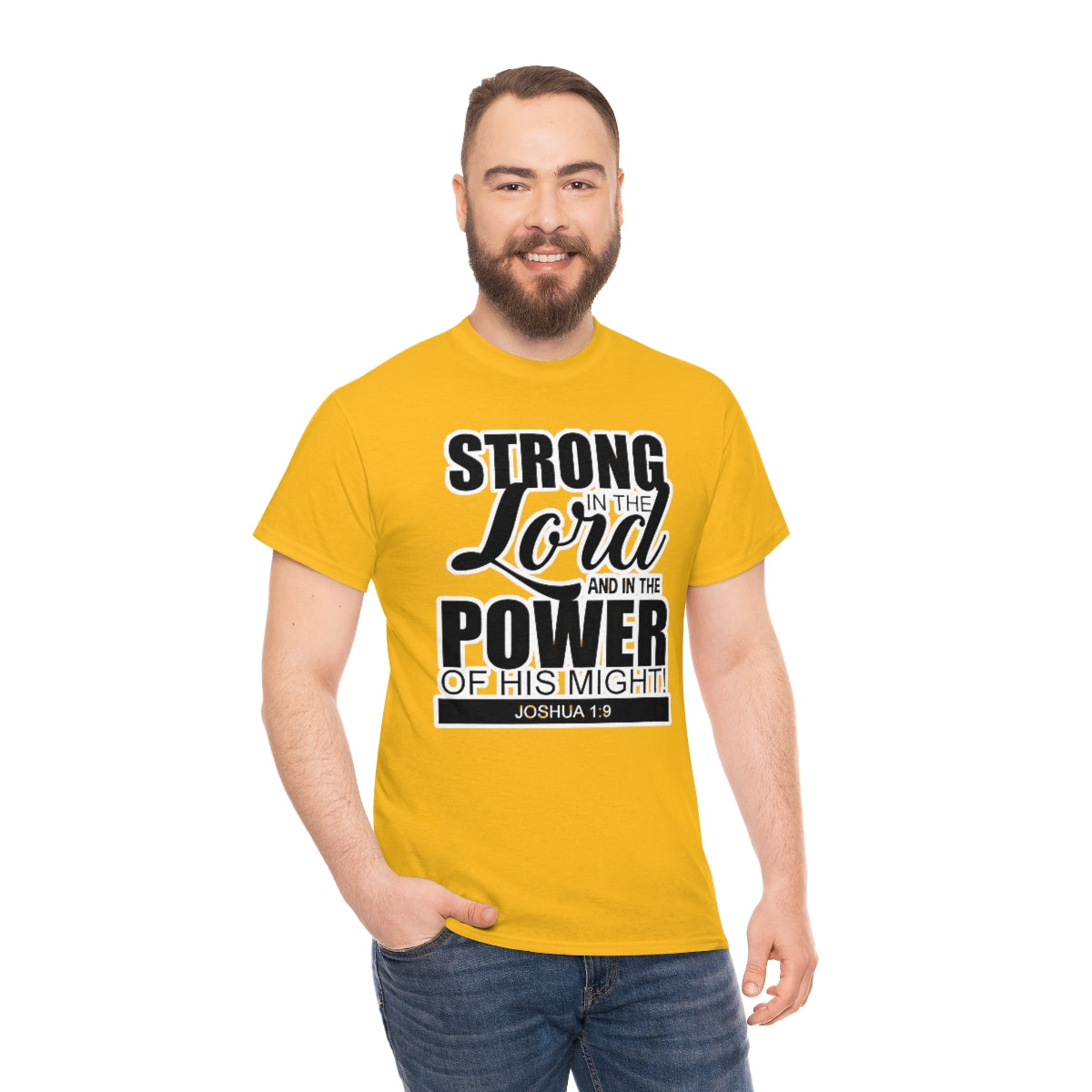 Strong In The Lord Design (Dark)- Unisex T-Shirt